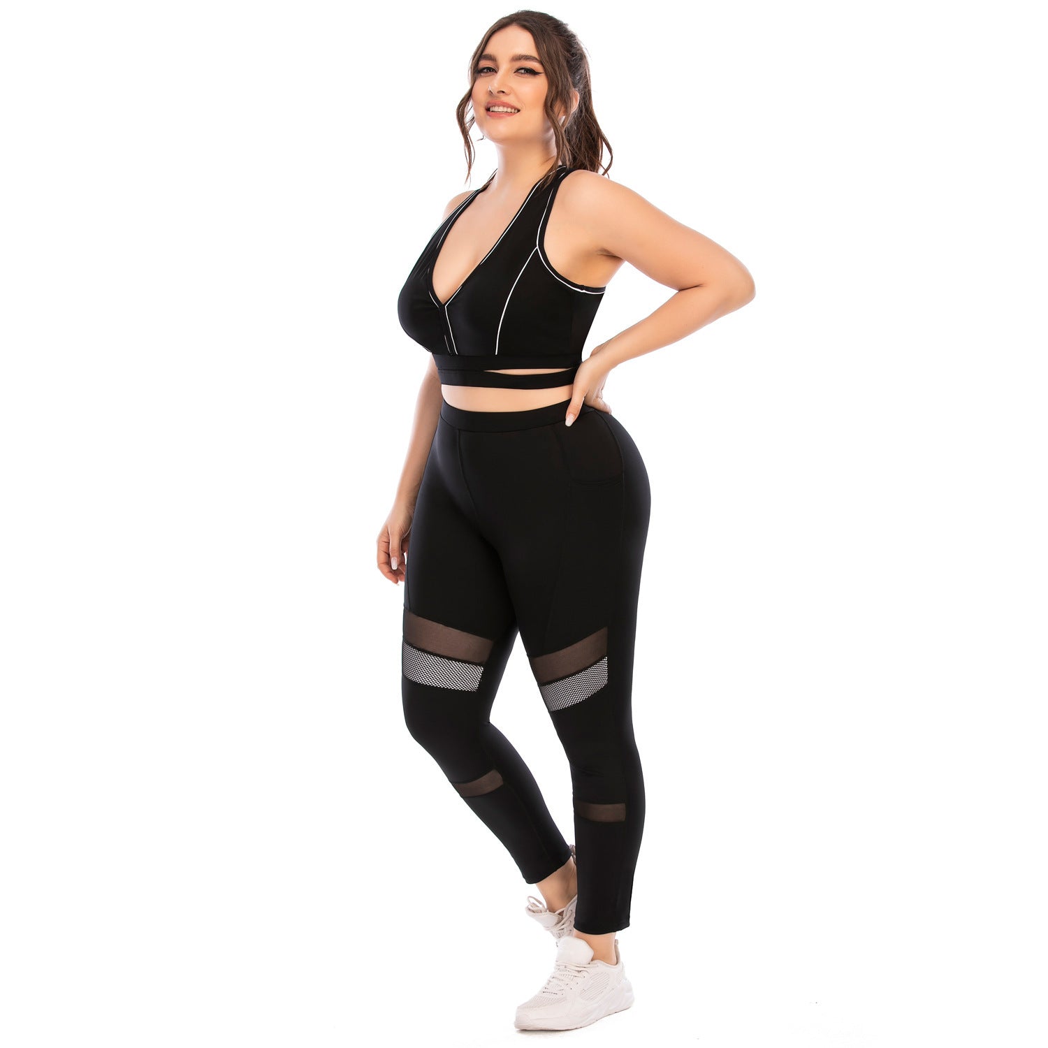 Workout Suits Plus Size Yoga Clothes Tights Pants