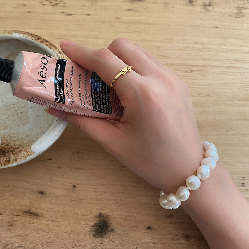 925 Sterling Silver Shaped Pearl Bracelet