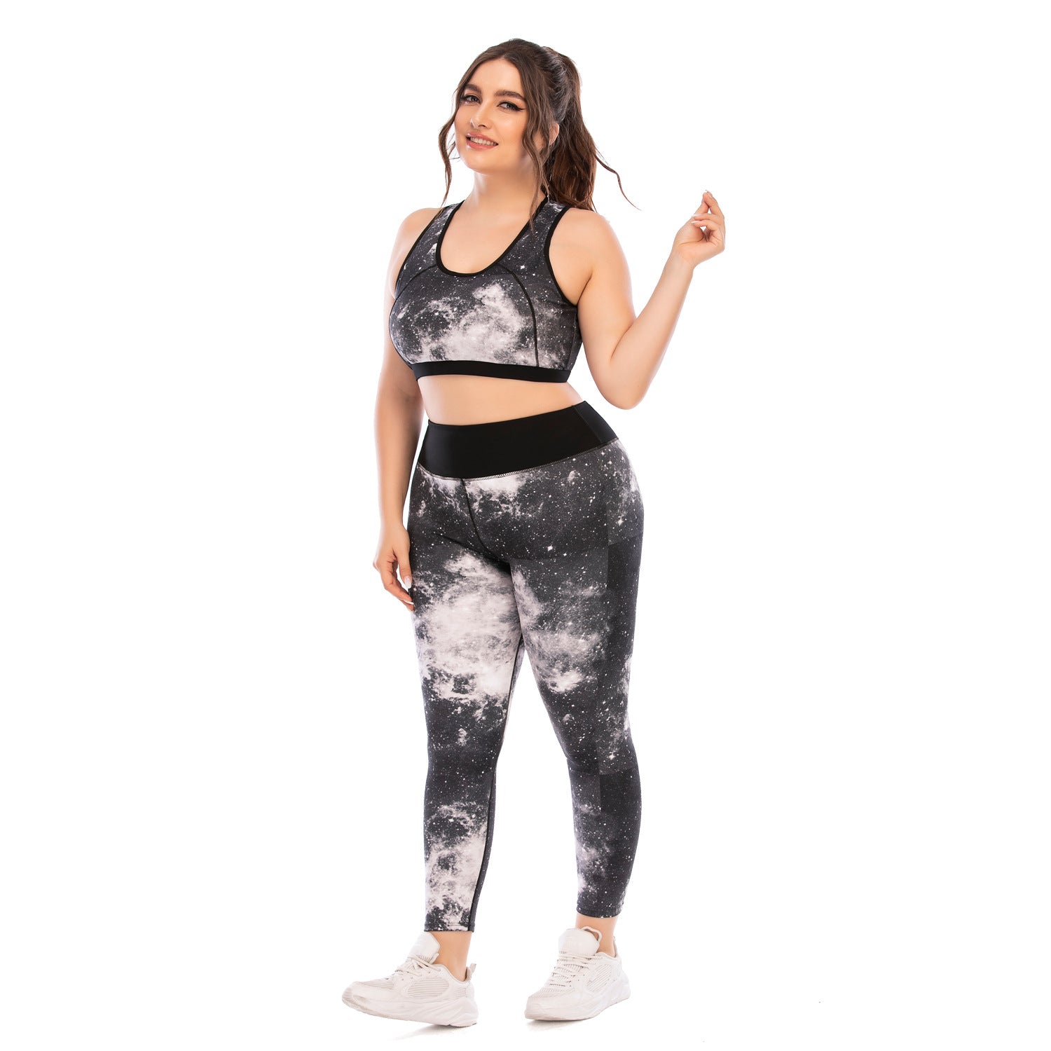 Workout Clothes Suit Plus Size Yoga Clothes Tight-fitting Pants Sports Bra