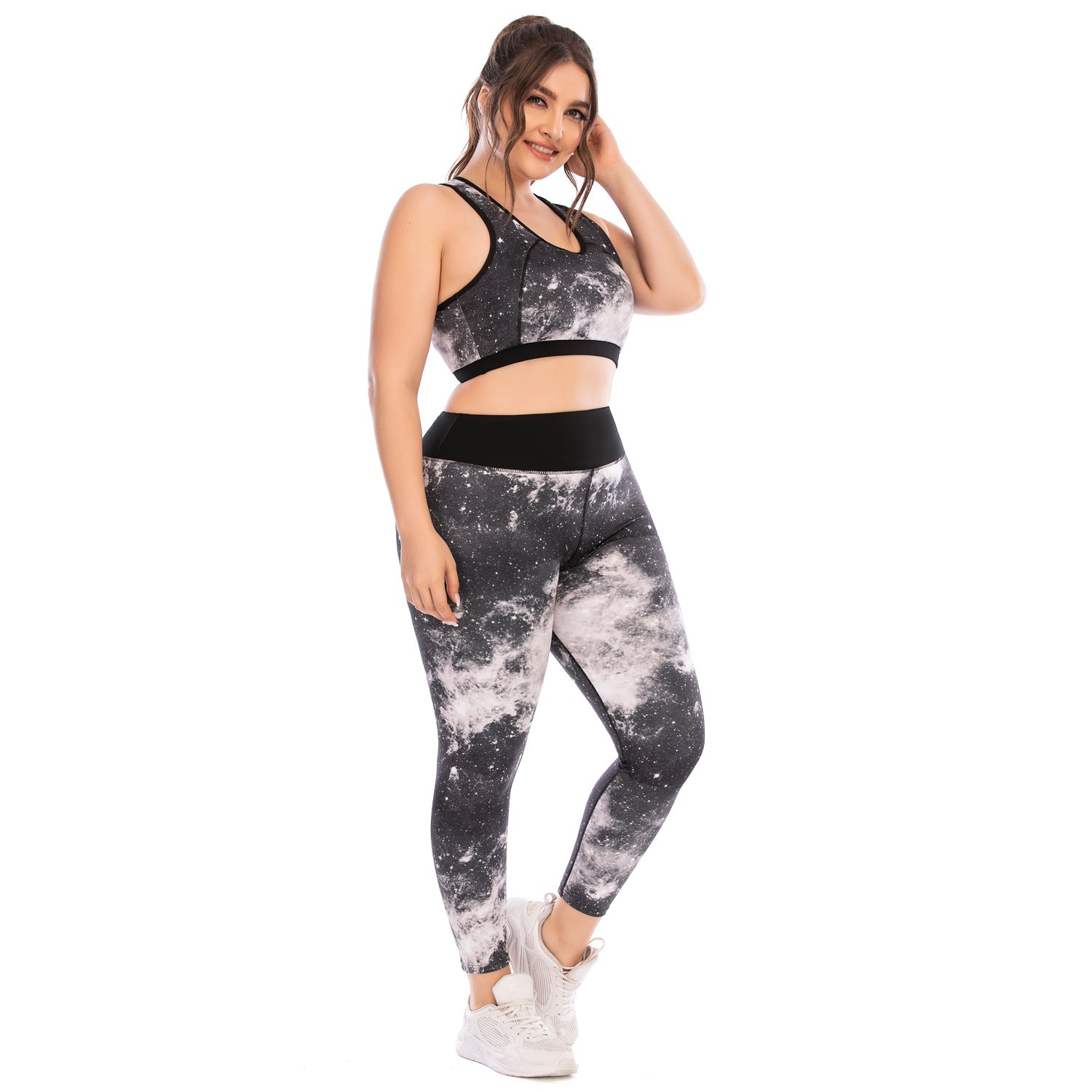 Ropa de entrenamiento Traje Ropa de yoga de talla grande Pantalones ajustados Sujetador deportivo