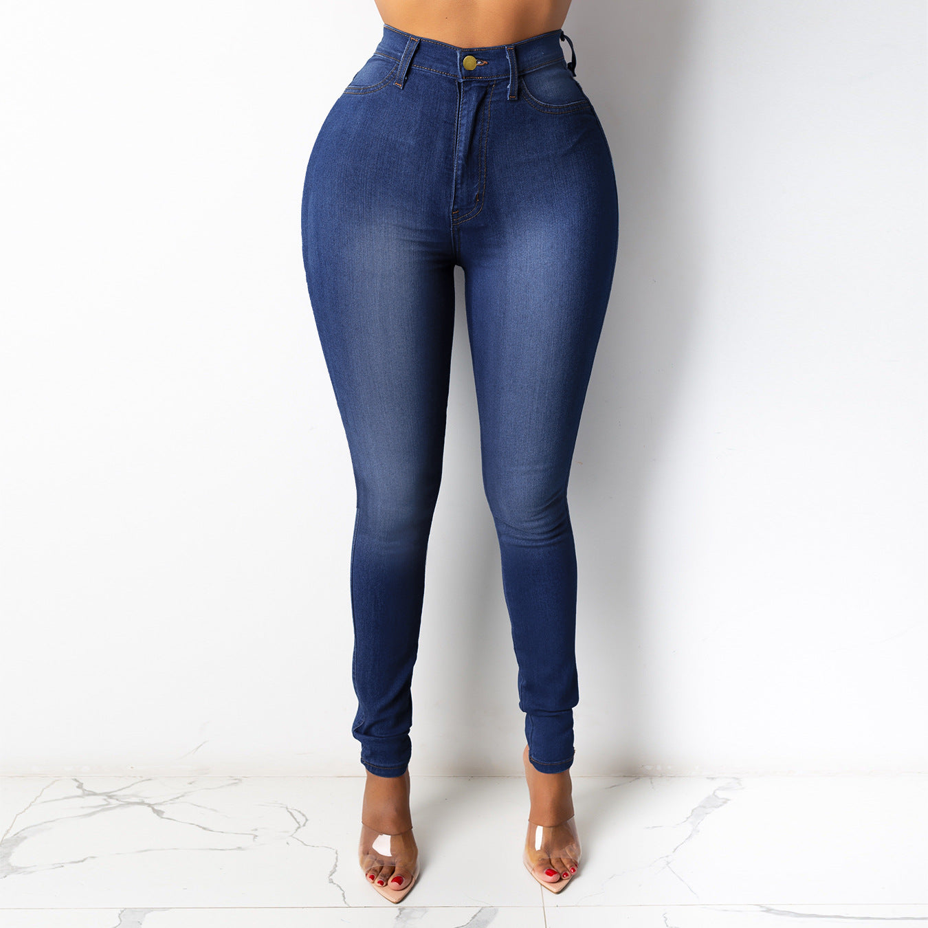 Fashion Women's Wear Jeans Slim Fit Curve Fit Jeans