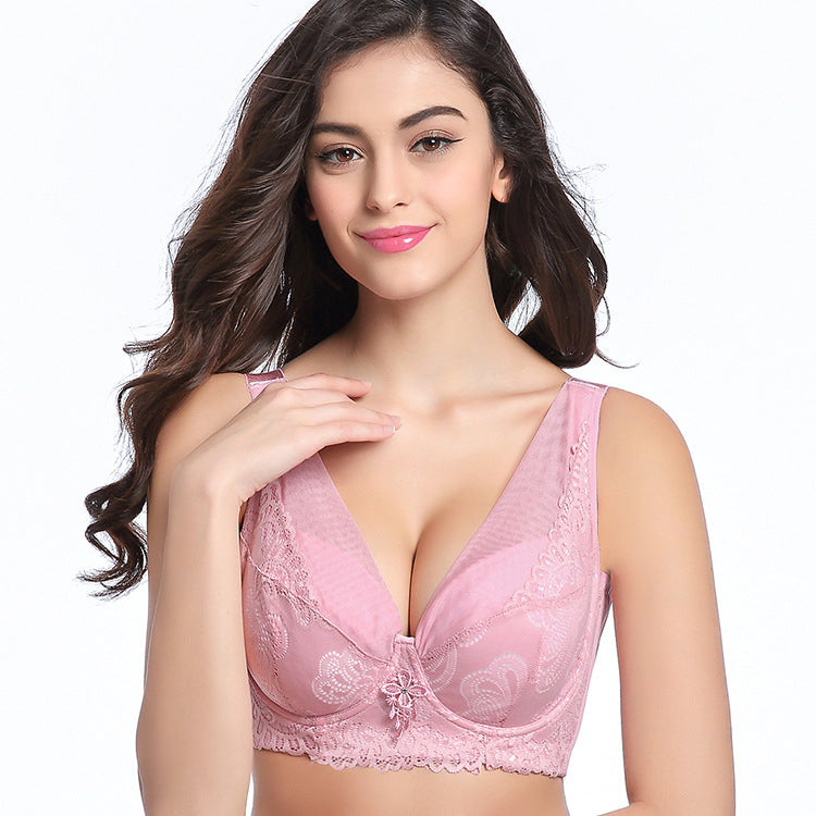 Thin, Large Size Full Cup MM Bra Gathers Adjusts And Receives Milk