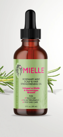 Aceite fortalecedor del cabello del cuero cabelludo con menta y romero