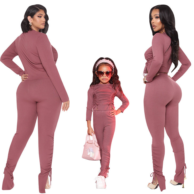 Ropa de mujer de moda de hilo de color sólido de verano