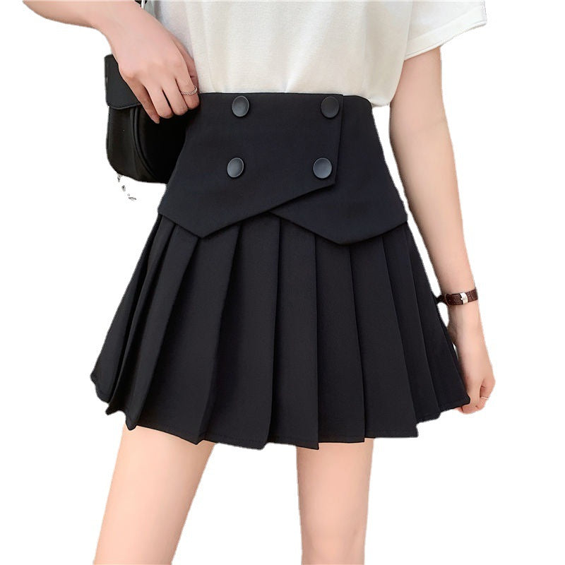 Women's New High-waisted Slim-proof Pleated Skirt