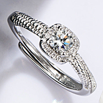 Conjunto de tres piezas de pendientes con anillo y collar con colgante sencillo a la moda para mujer