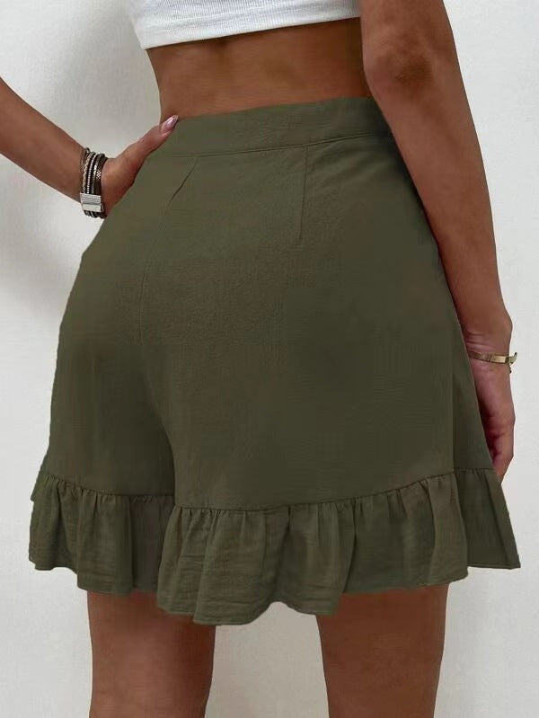 New European And American Women's High Waist Shorts Women