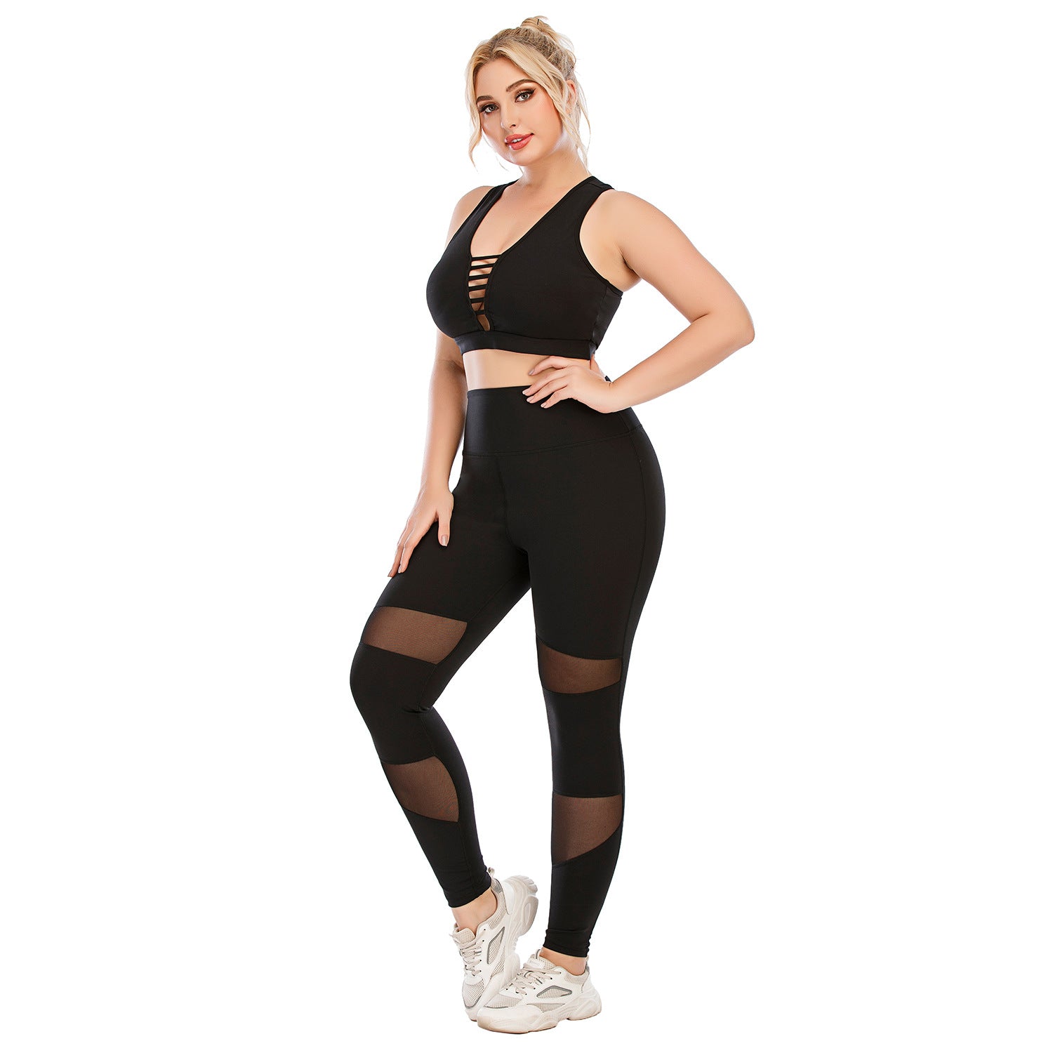 Ropa de entrenamiento Traje Ropa de yoga de talla grande Apretada