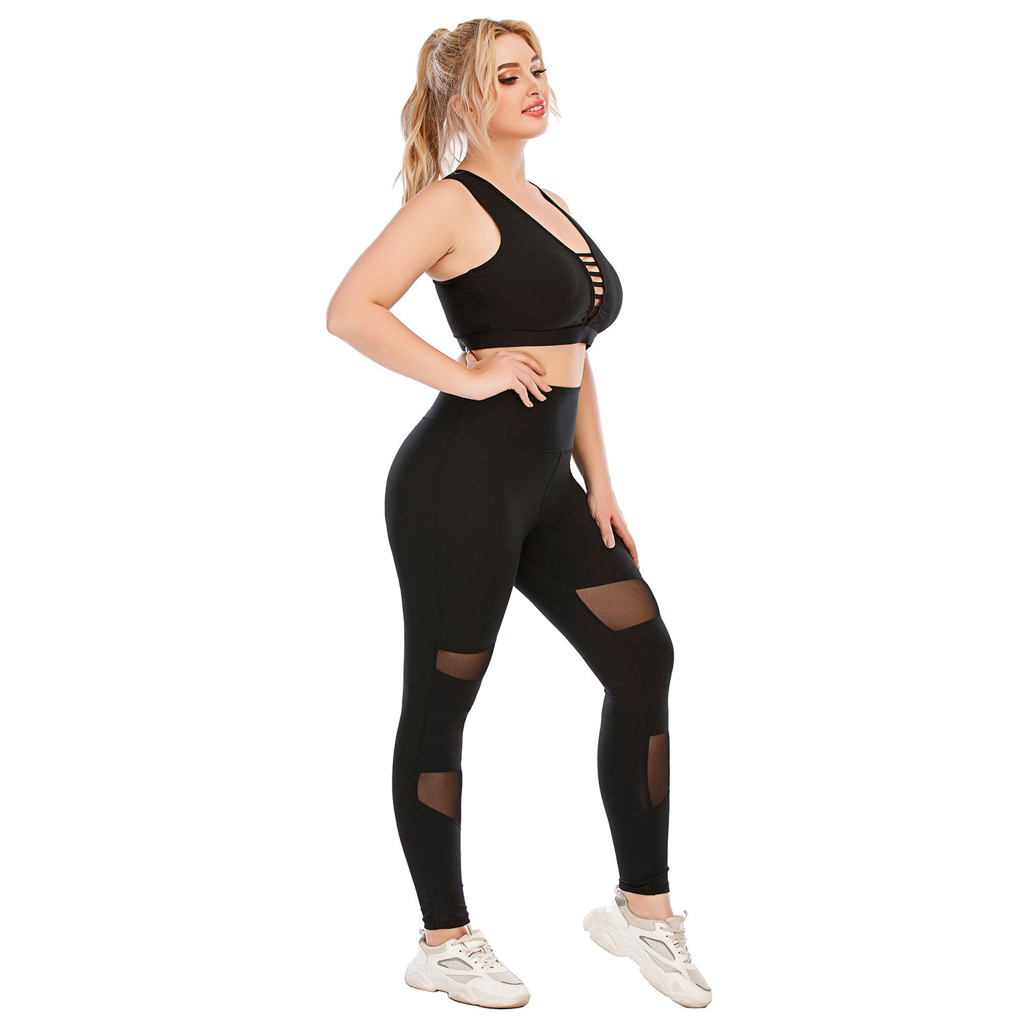 Ropa de entrenamiento Traje Ropa de yoga de talla grande Apretada