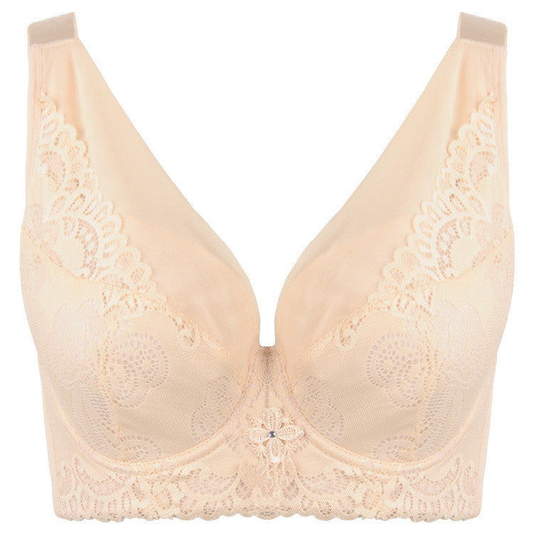 Thin, Large Size Full Cup MM Bra Gathers Adjusts And Receives Milk