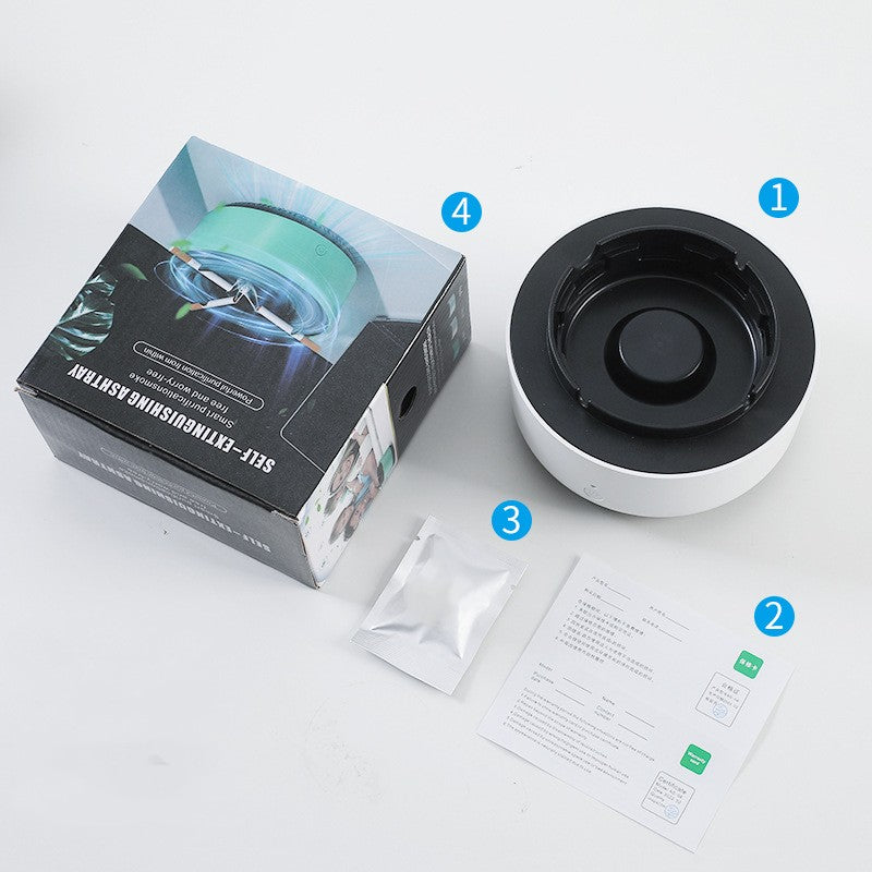 Smoke Removal Air Purification Ashtray Anion Purification Practical Automatic Purifier Ashtray Portable Gadgets For Car Or Home Ashtray