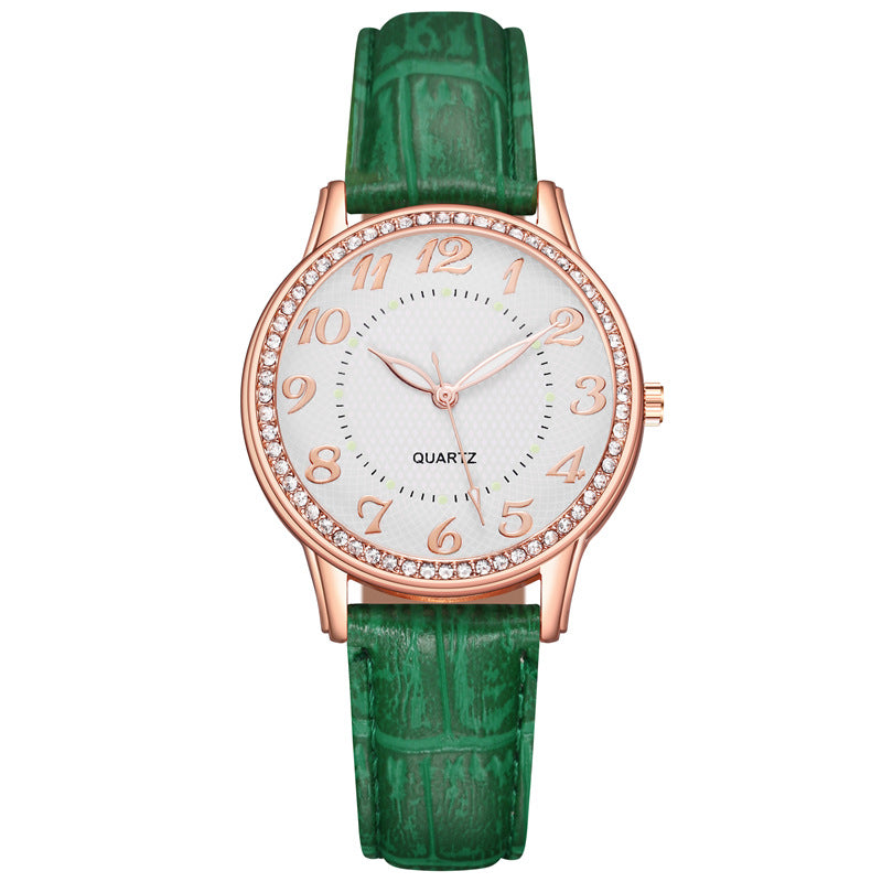 Diamond Luminous Women's Belt Women's Quartz Watch