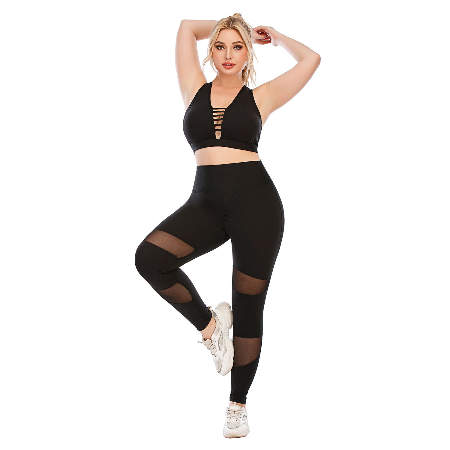 Ropa de entrenamiento Traje Ropa de yoga de talla grande Apretada