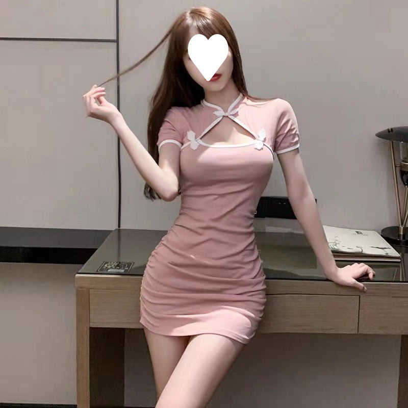 Women's Fashion Temperament Vintage Tight Dresses