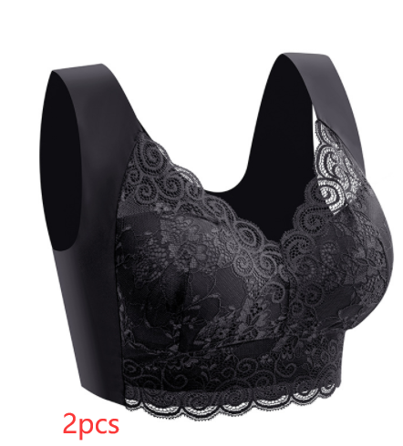 Women's Plus Size Lace Seamless Bra