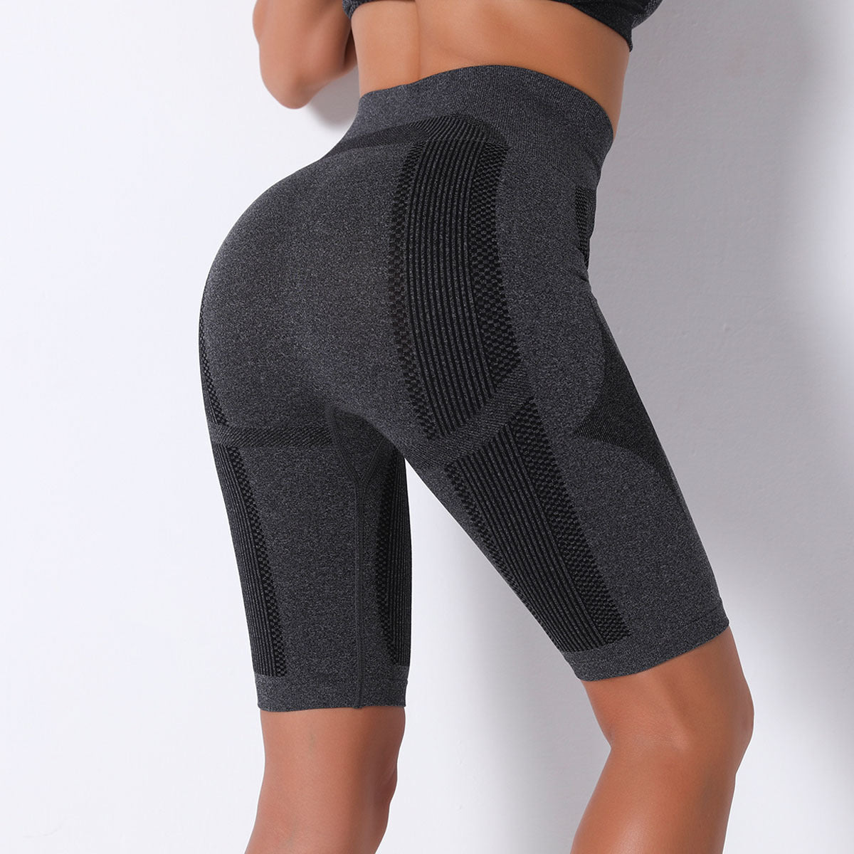 Women's Knitted Breathable Five-point Shorts Yoga Pants Fitness Pants