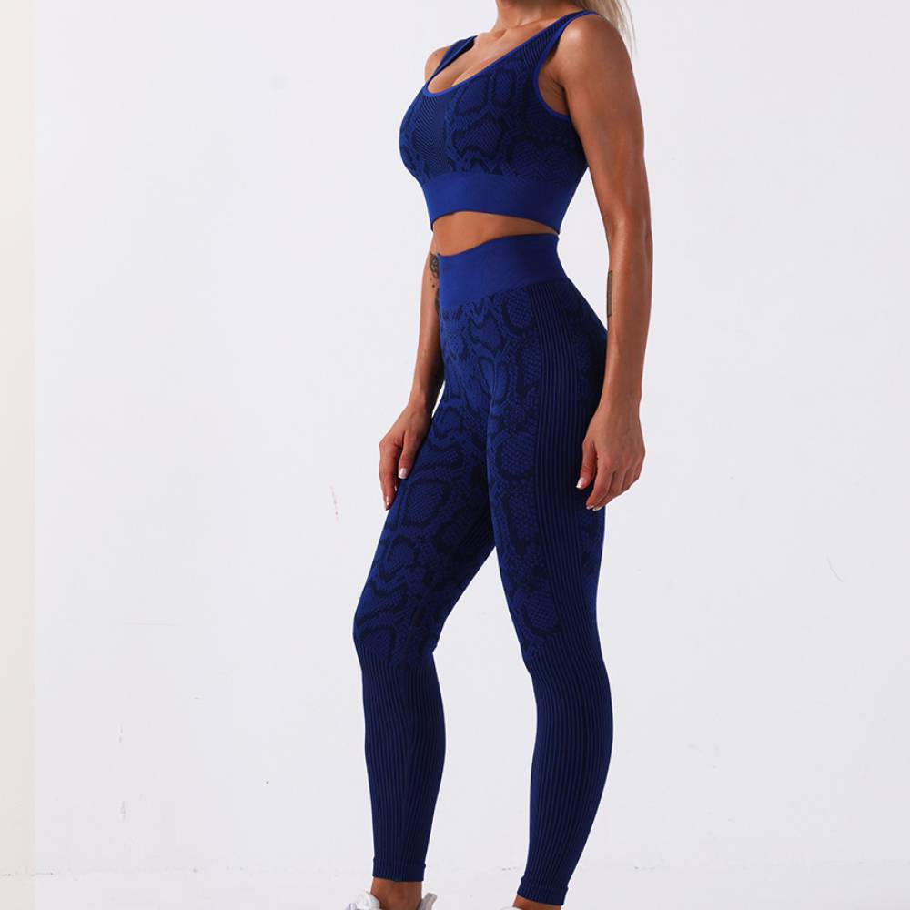 Sports seamless fitness snake suit