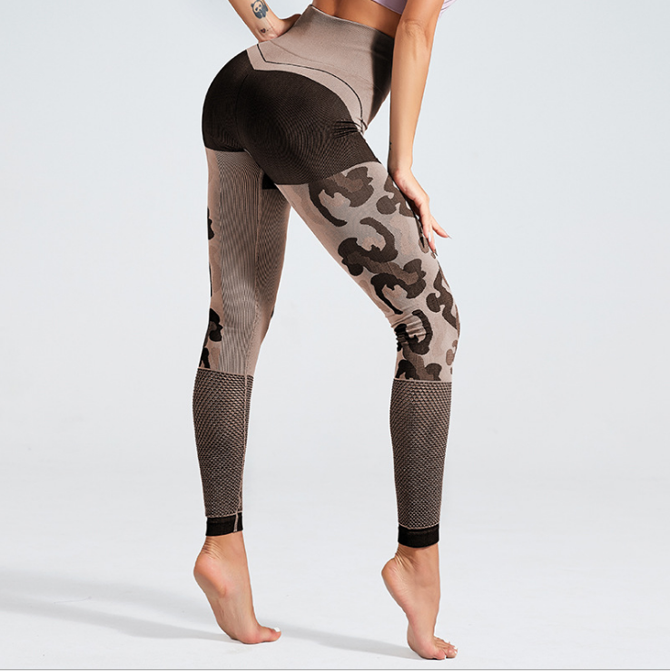 Camouflage hollow fitness pants