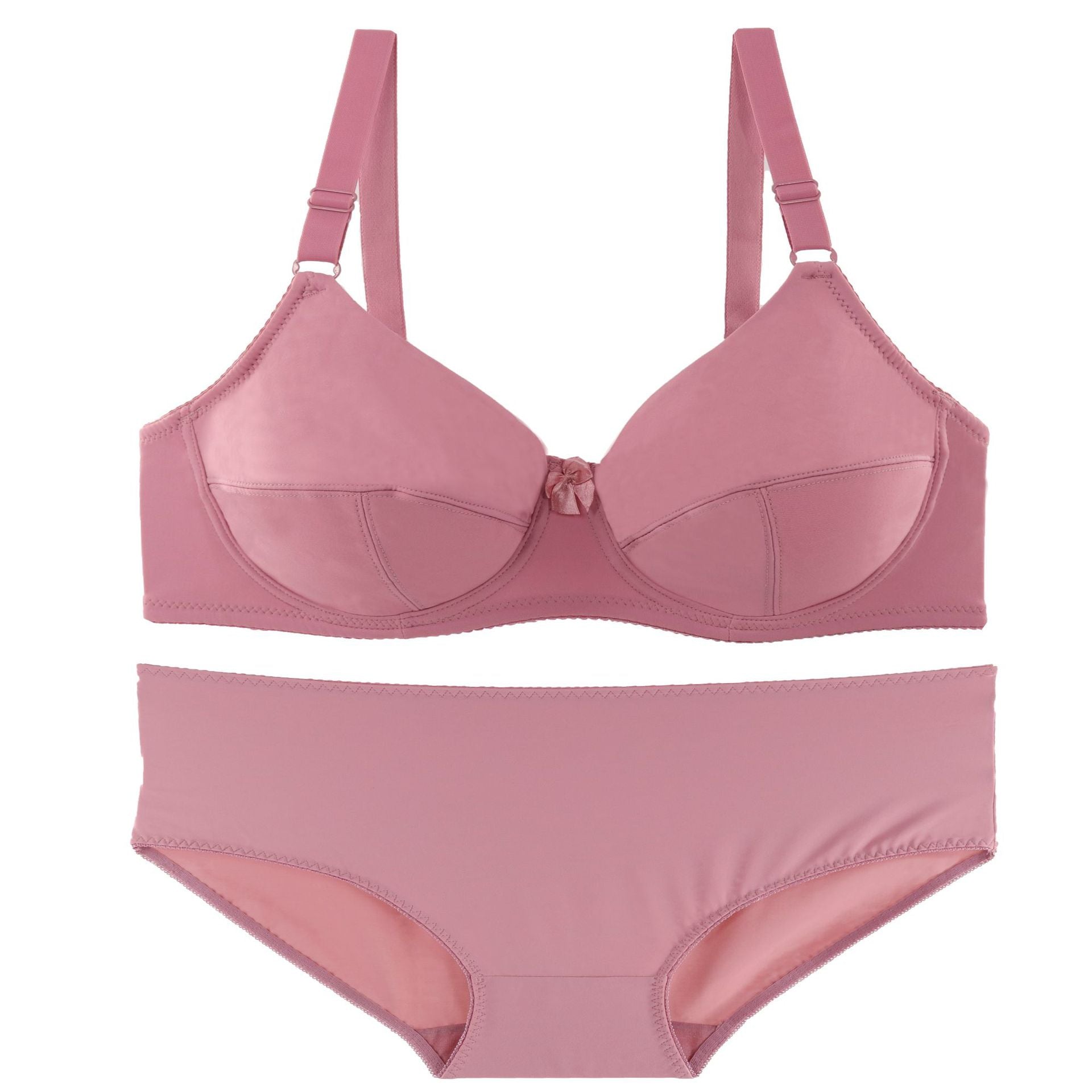 Glossy plus size bra set