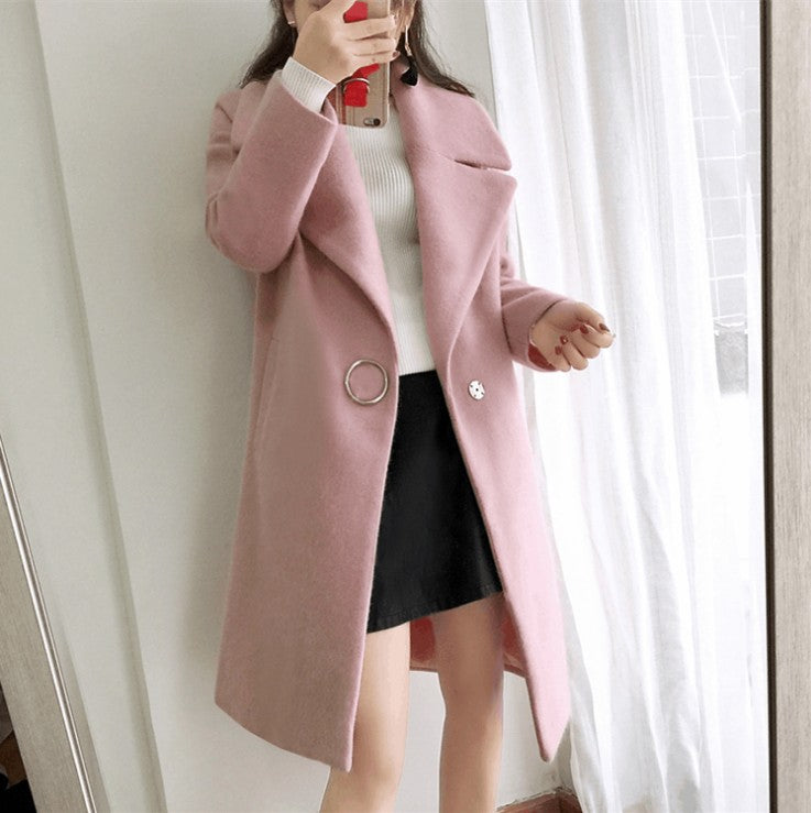 Women's autumn and winter wool coat