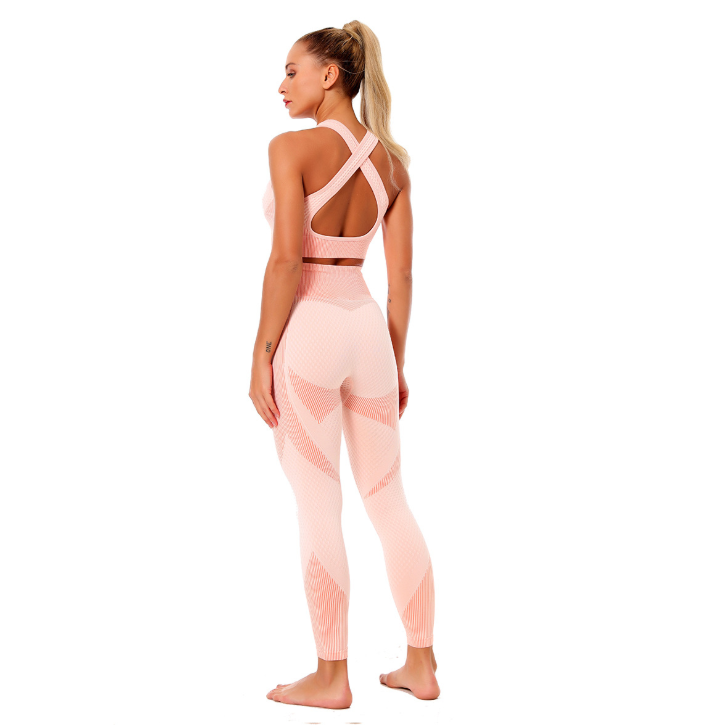 European and American peach hip fitness pants