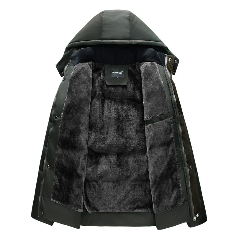 Winter coat with thickened cotton padded jacket