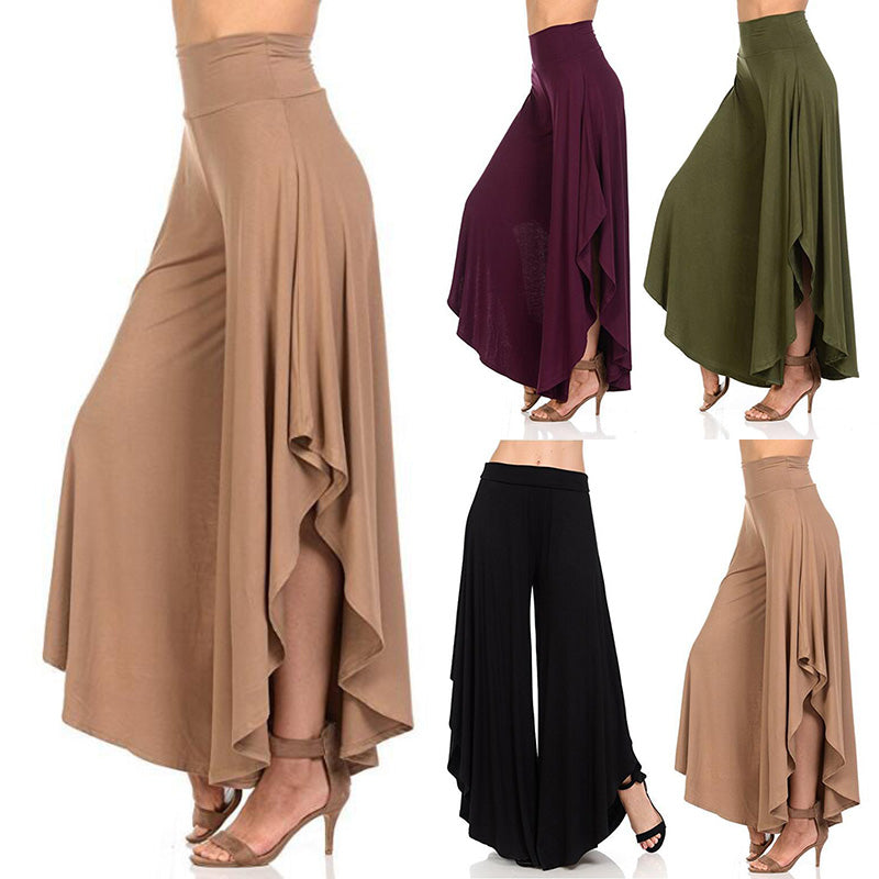 Irregular Big Flared Pants Big Swing Wide Leg Pants Women