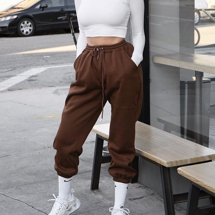 Drawstring Trousers Track Pants Casual Pants