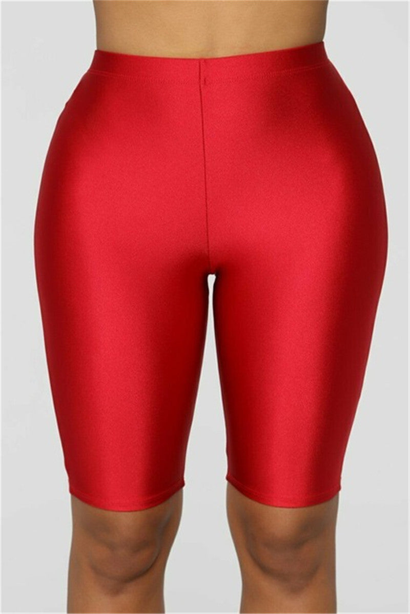 Women's Peach Hip Fitness Pants Women's Stretch Five-point Pants