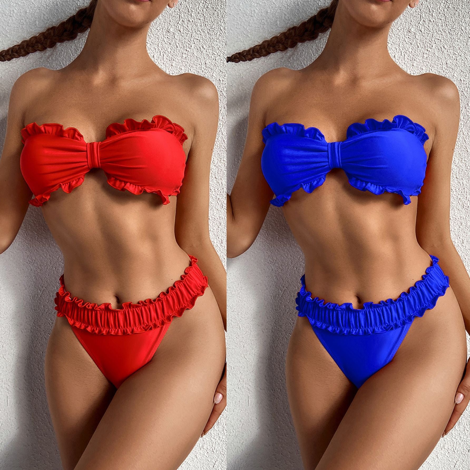 Ladies Fashion Casual Lace Sexy Swimsuit Bikini