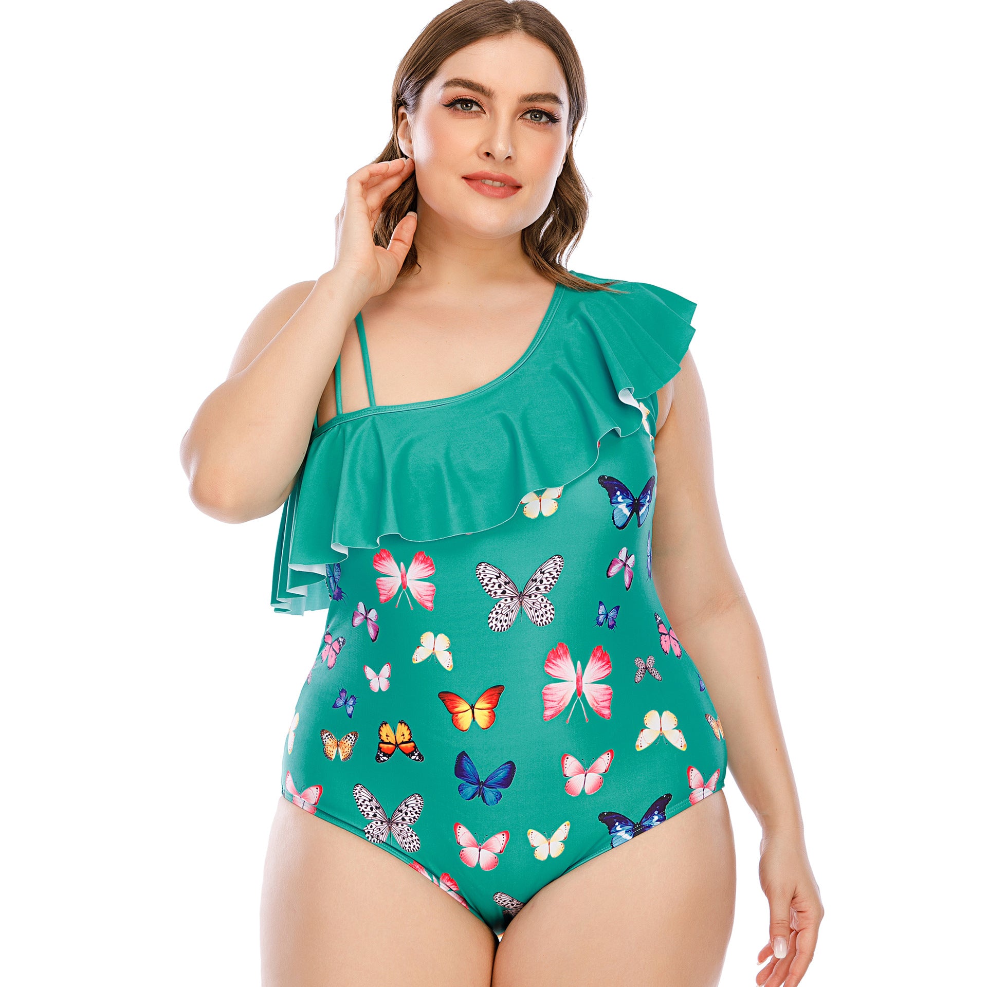 Plus Size One-Piece Sexy Lady Swimsuit