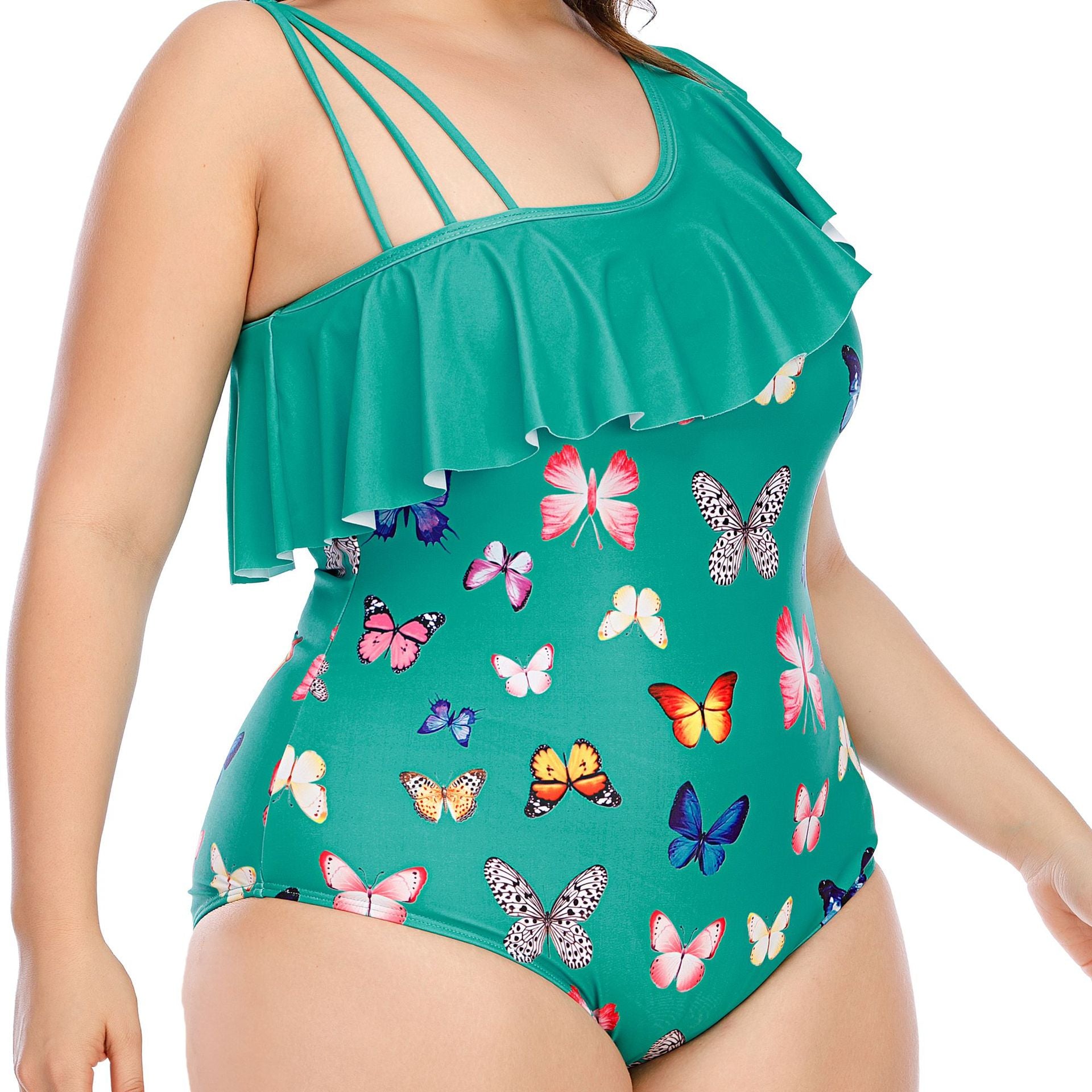 Plus Size One-Piece Sexy Lady Swimsuit