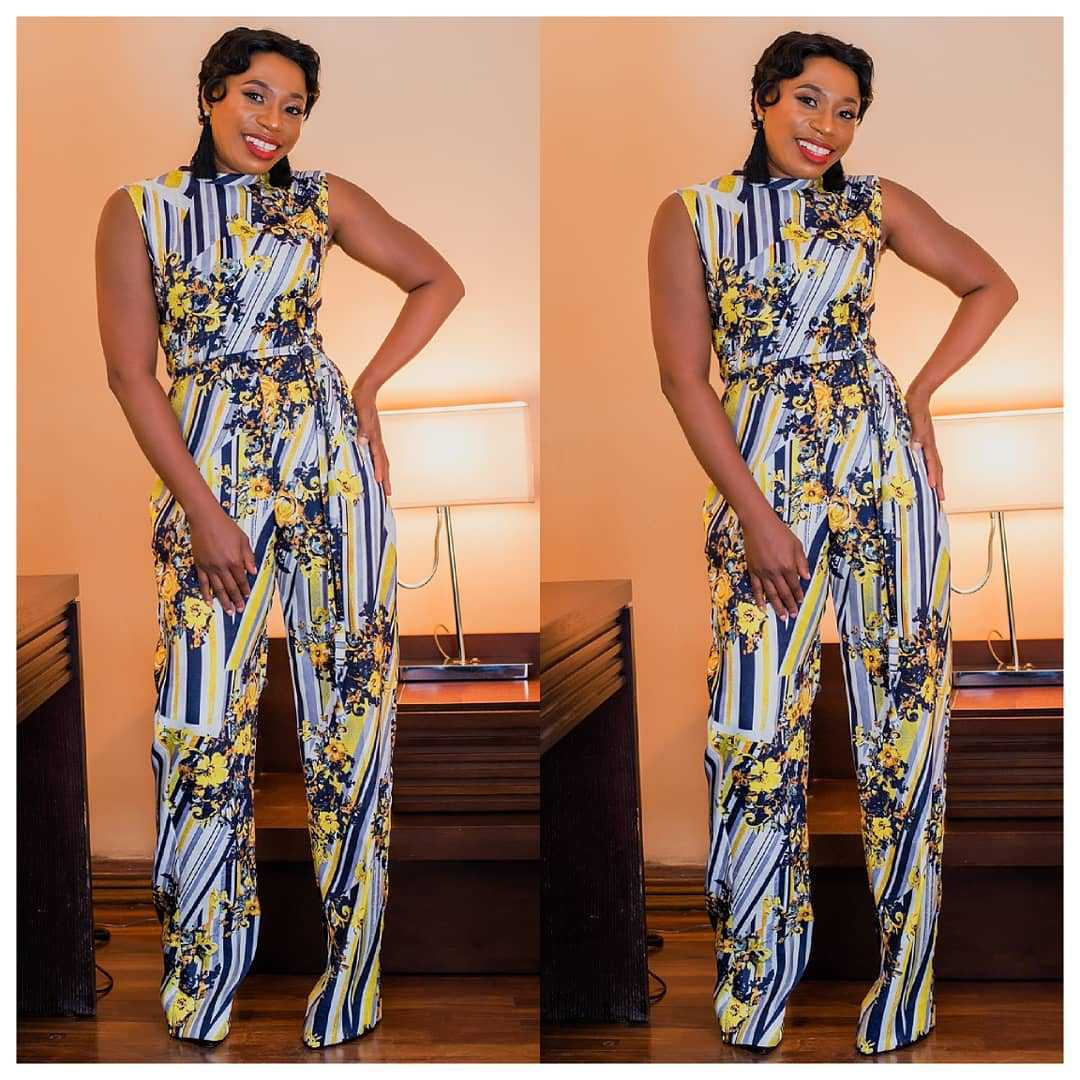 African Women's Jumpsuit Digital Printed High Stretch Sleeveless Wide Leg High Waist Jumpsuit Belt