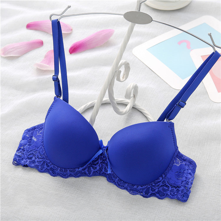 Sexy Women's Bra With Small Breasts Gathered