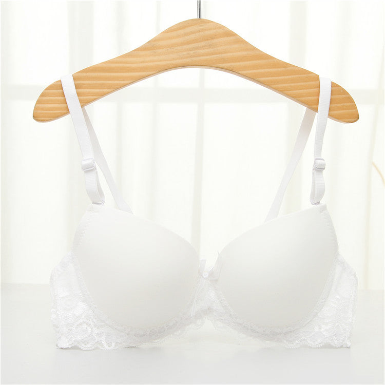 Sexy Women's Bra With Small Breasts Gathered