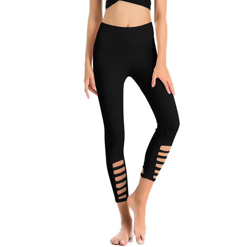 Tight-fitting Yoga Pants Nine-point Pants Stretch Quick-drying Sports Fitness Running Pants