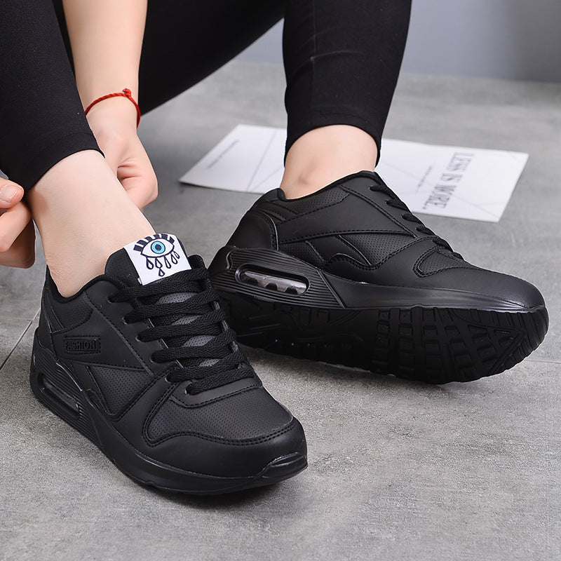 Breathable Leather Couple Sneakers