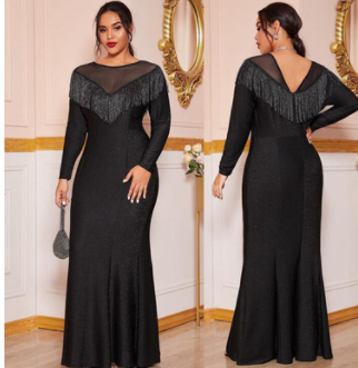 Plus Size Women's Evening Party Prom Long Dress Dresses