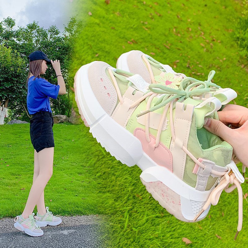 New Korean Fashion Net Celebrity Platform Sneakers