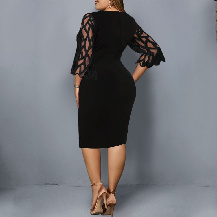 Ladies Floral Plus Size Women Party Bodycon Big Dress