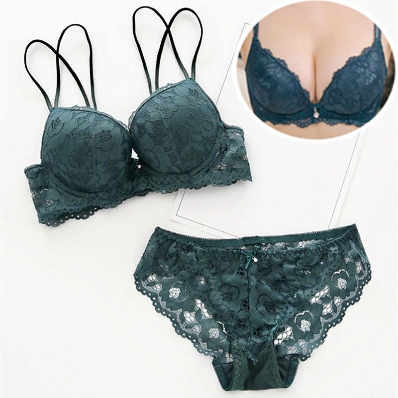 Bra Small Chest Gathered Adjustable Lace Girl Sexy Underwear