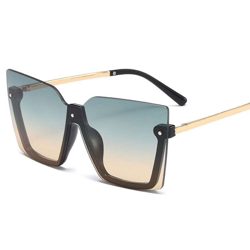 Ocean Sheet Multicolor Rimless Sunglasses