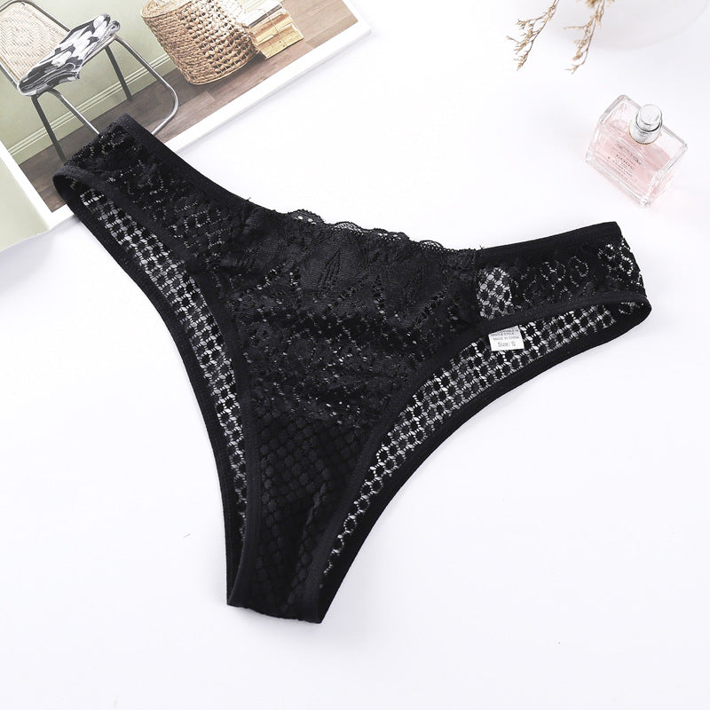 Lace Women's Panties Transparent Cutout