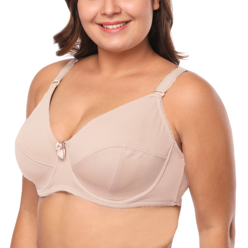 Plus size glossy bra