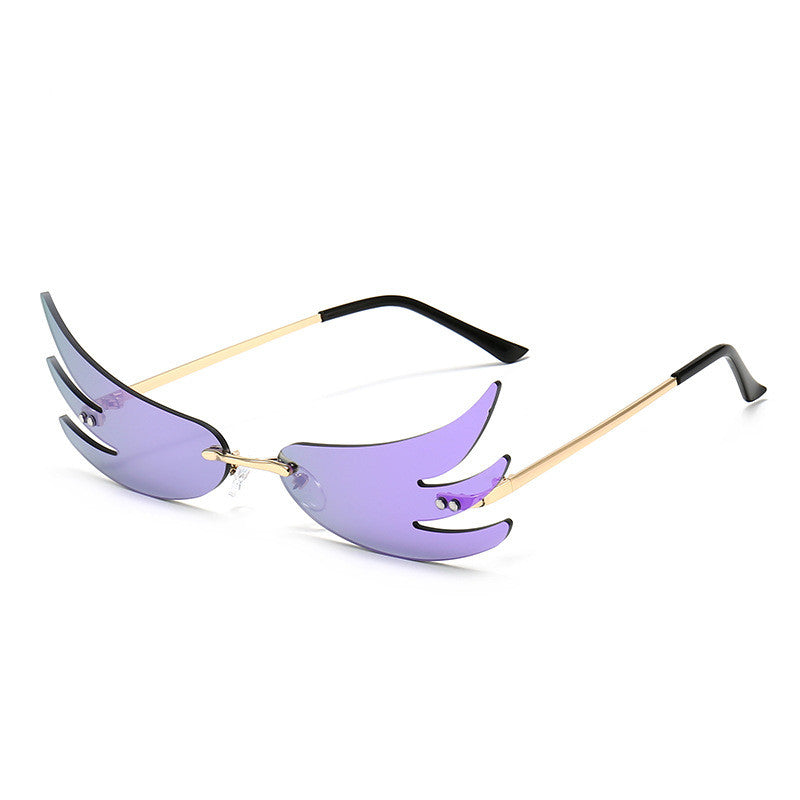 New Angel Wings Internet Celebrity Catwalk Popular Sunglasses