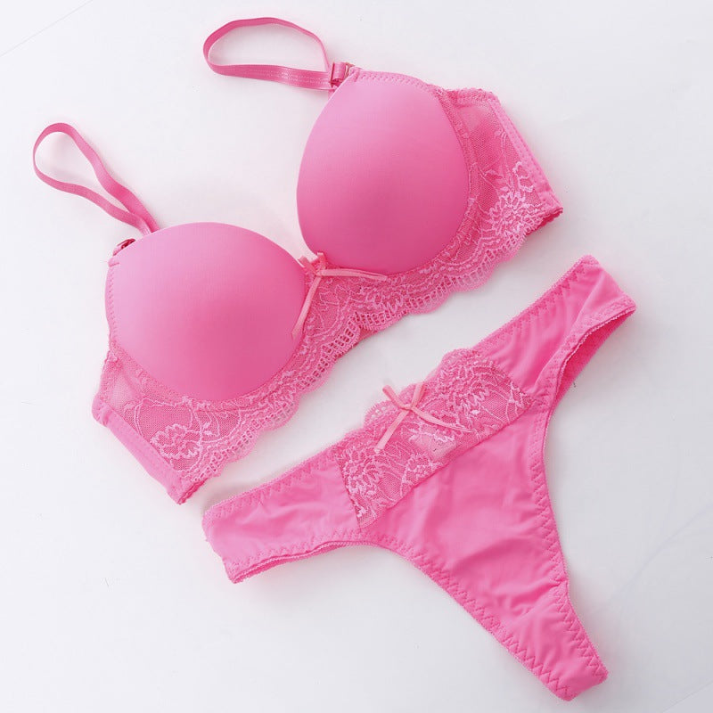 European And American Comfortable Push Up Bra Set