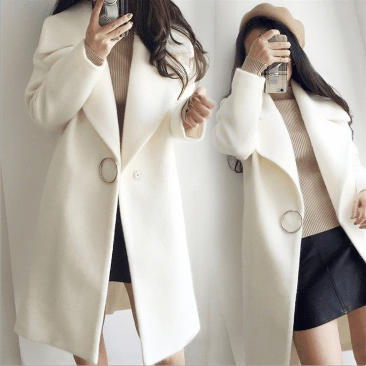 Women's autumn and winter wool coat