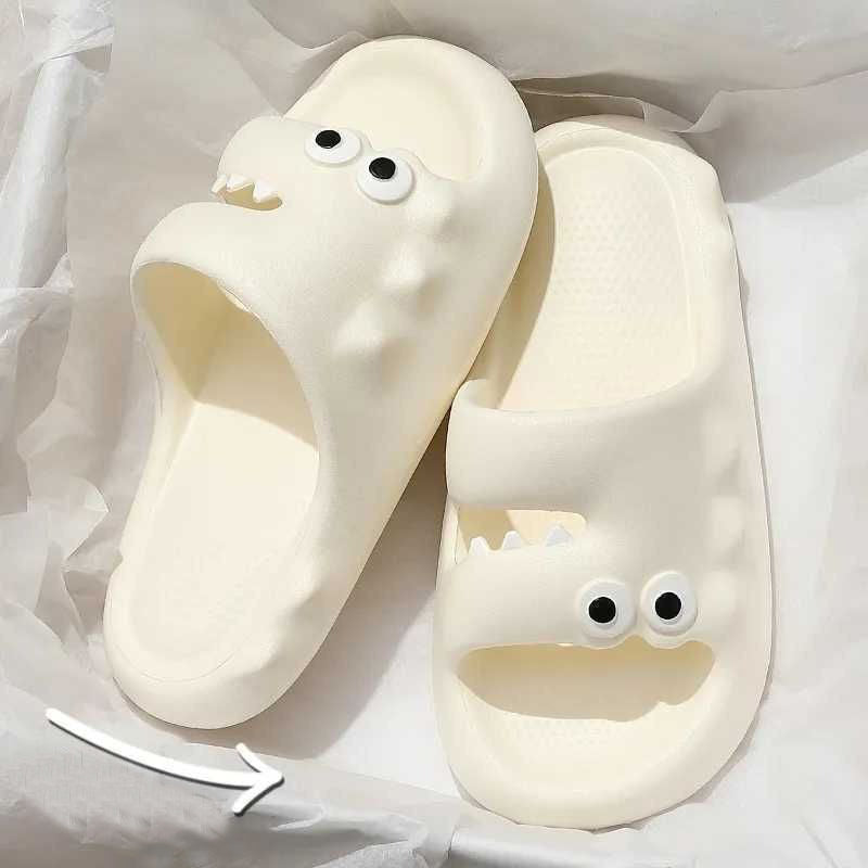 Cute Cartoon Slippers For Women Men Indoor And Outdoor Non-slip Thick Soles Floor Bathroom Slippers Fashion House Shoes