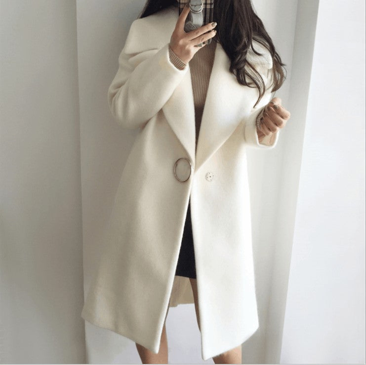 Women's autumn and winter wool coat