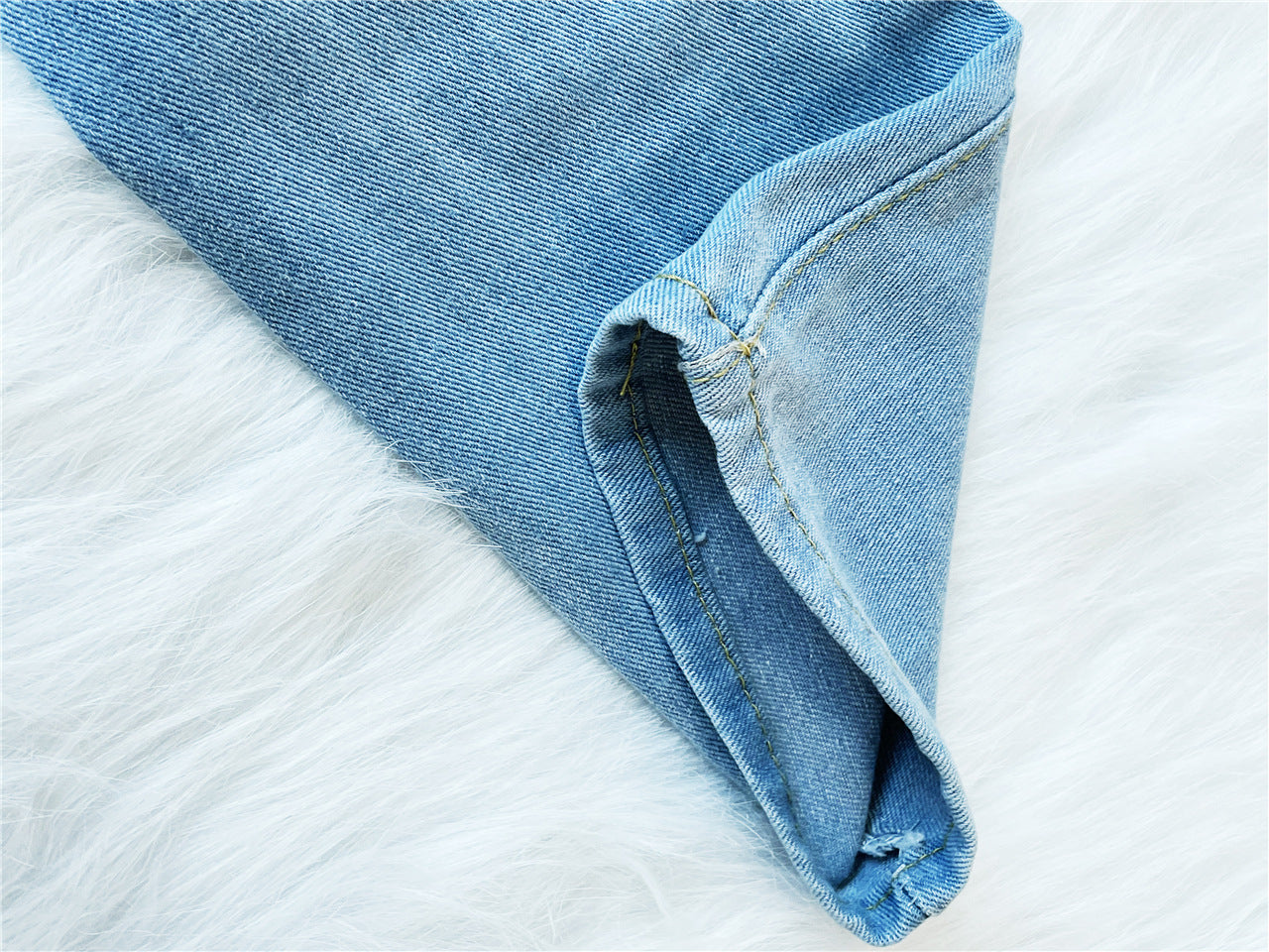 Washed And Frayed Straight-leg Jeans